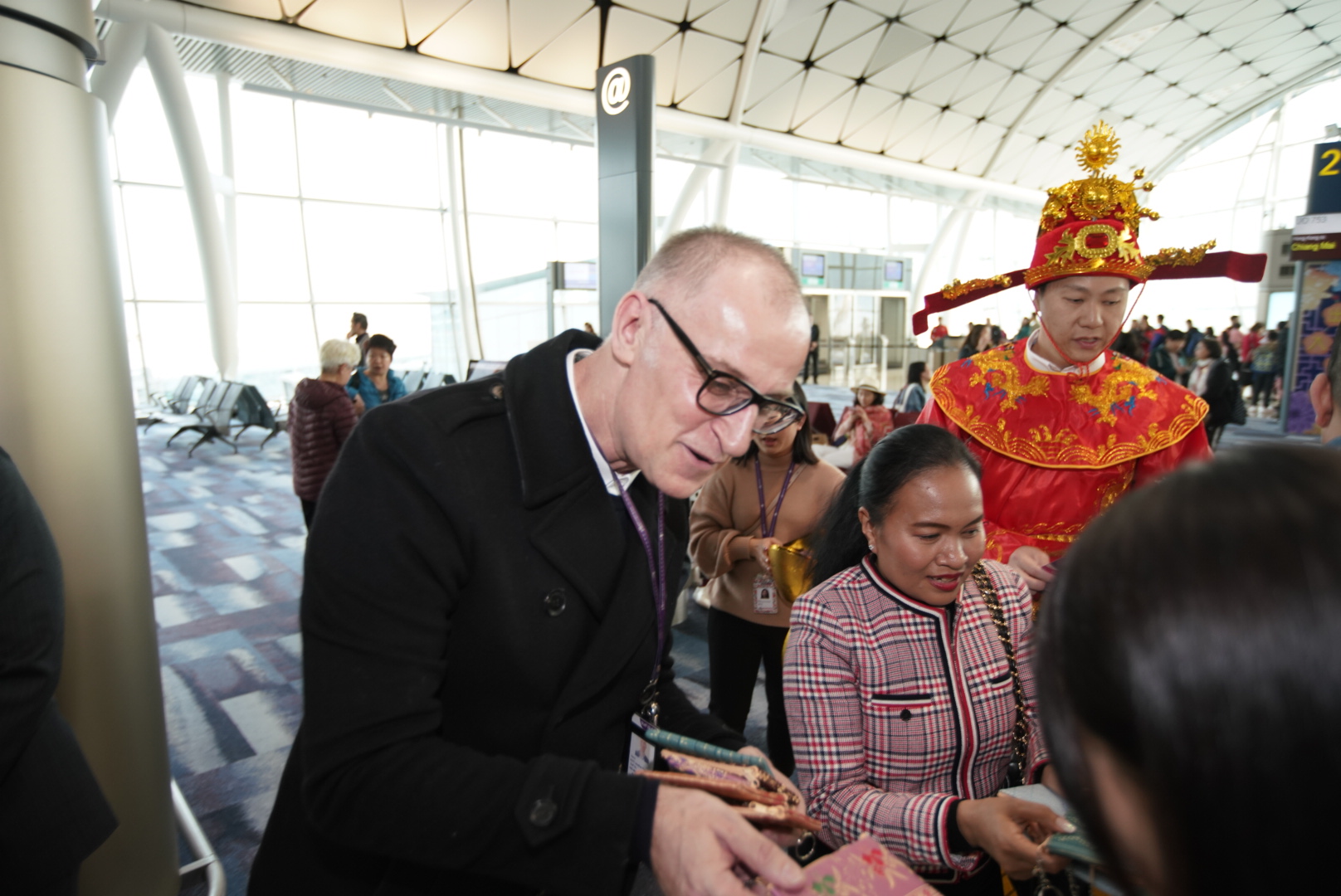 Chinese New Year Celebration in Airport