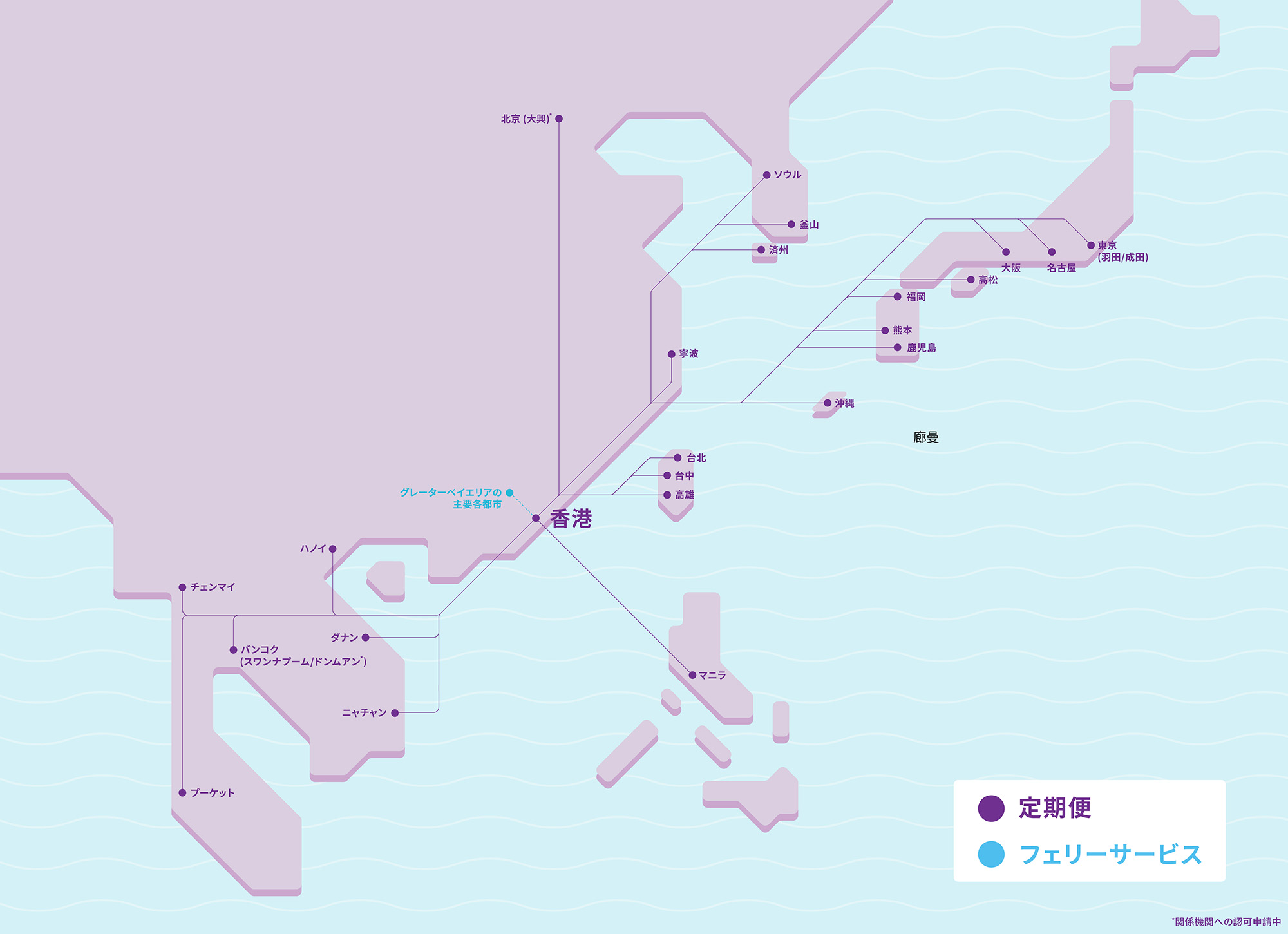 HK Express 路線図