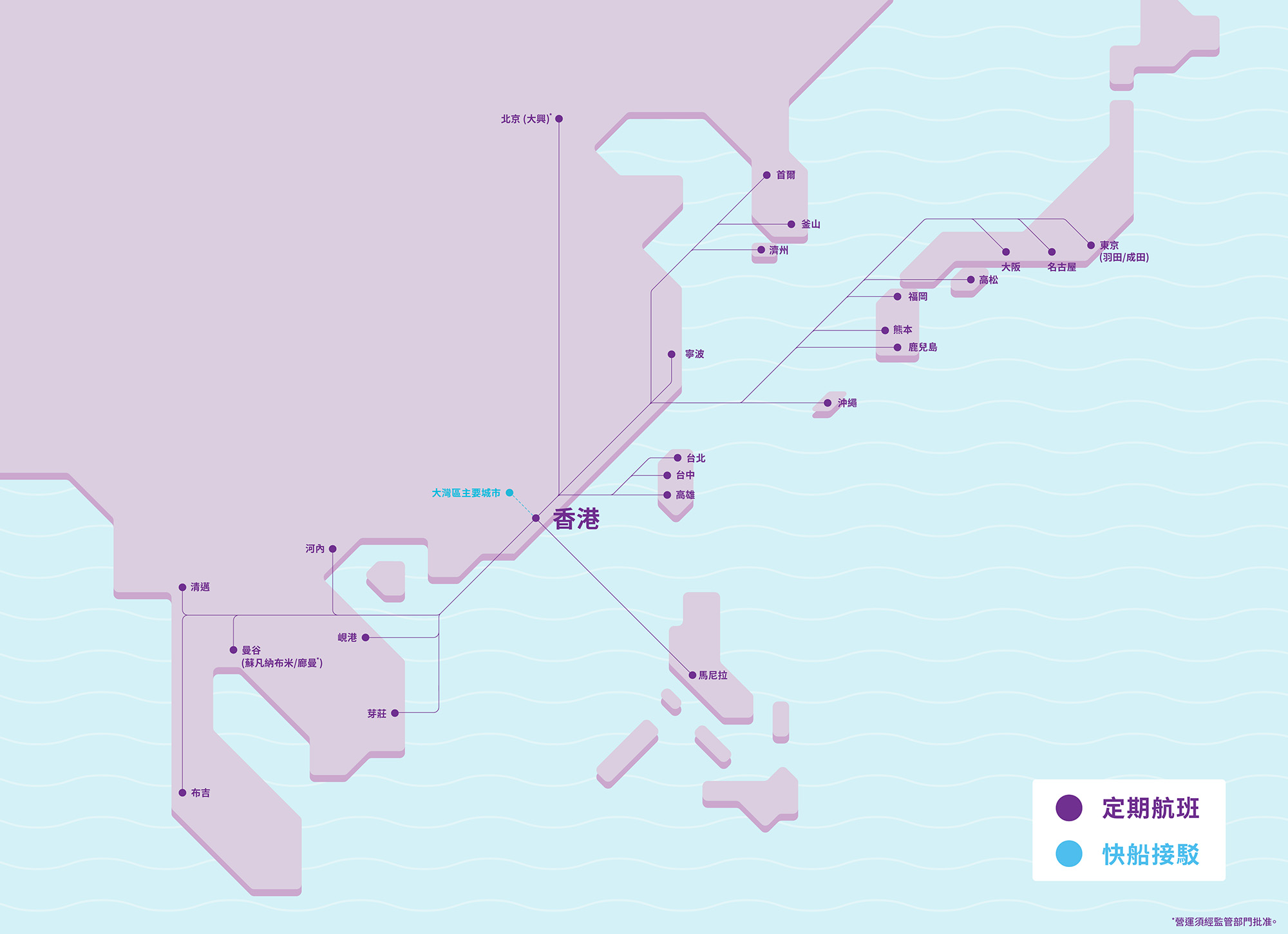 HK Express 航線圖