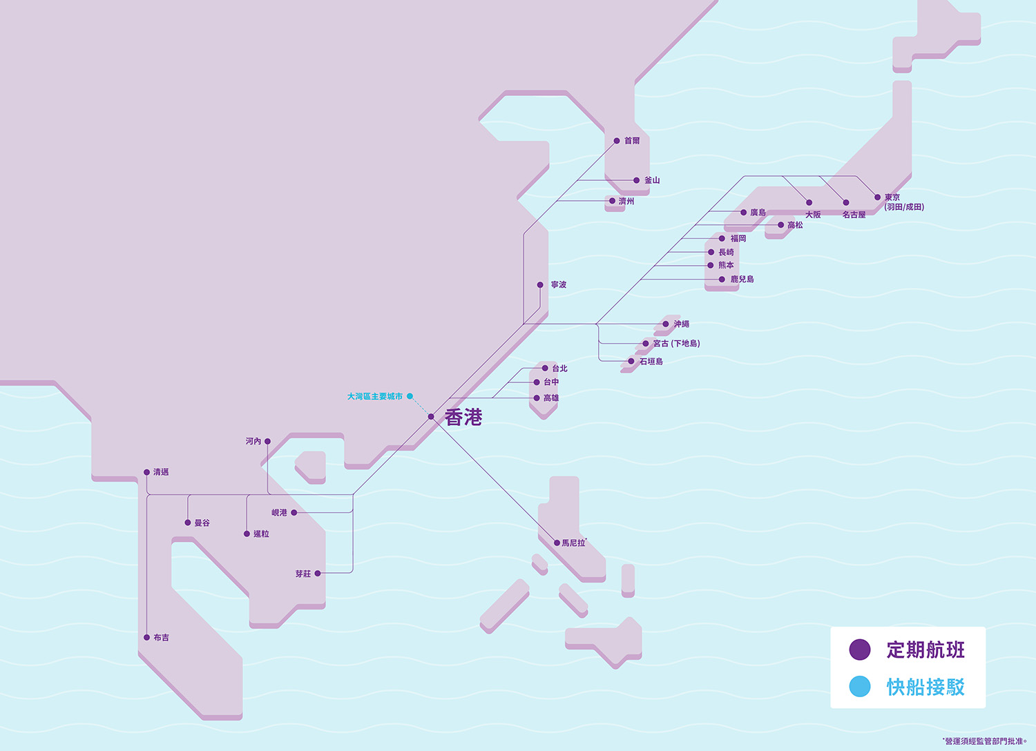 HK Express 航線圖