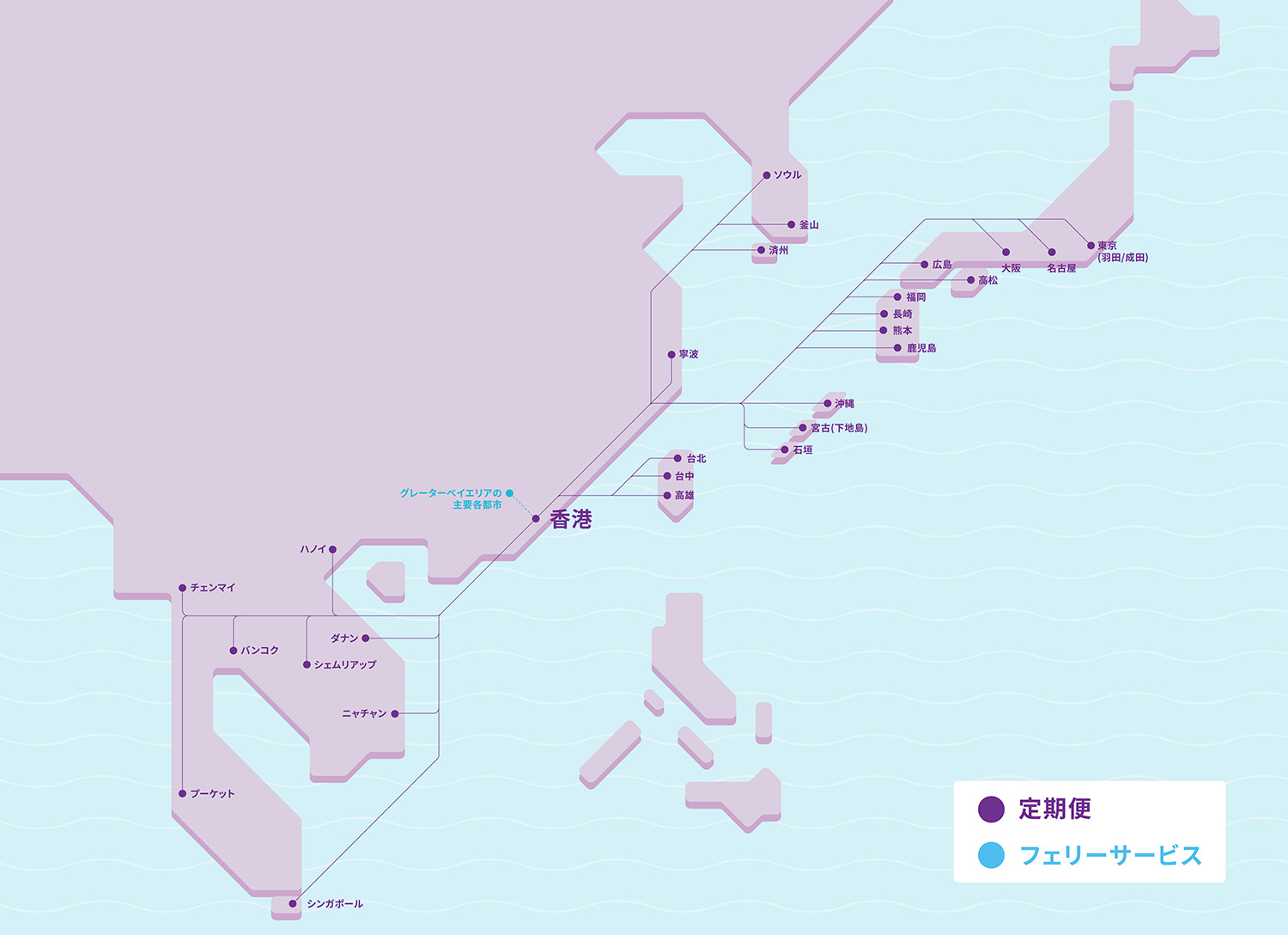 HK Express 路線図