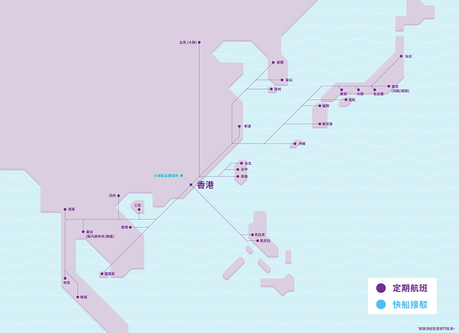 HK Express 航線圖